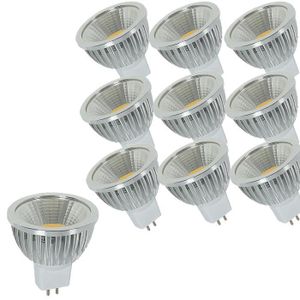 AMPOULE - LED Lot de 10 gu5.3 Ampoule led 220v 6w Blanc chaud 30