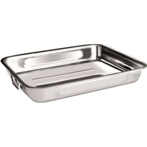 A.K TRADING  Lot DE 4 Plat A Four INOX Luxe Taille 25/30/35/40 CM Code 0504 