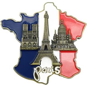AIMANTS - MAGNETS Aimants Multicolores Pour Réfrigérateur - Carte De La France - Aimants En Résine 3D Pour Réfrigérateur, Aimants Décoratifs P[u1849]