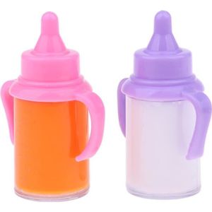 Biberon magique lait 13,5 cm baby pour poupee et poupon - plastique, rose,  blanc - jouet accessoire repas - avec carte offerte : : Jeux et  Jouets