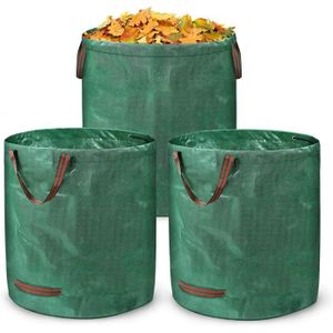Lot de 3 sacs de déchets 300L en PP 150g/m² autoportants