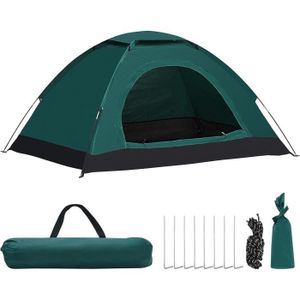 TENTE DE CAMPING Tente De Camping Dôme Pour 1-2 Personnes, Tente De Camping Imperméable Coupe-Vent Anti-Uv, Installation Facile, Tente De Plag[W158]