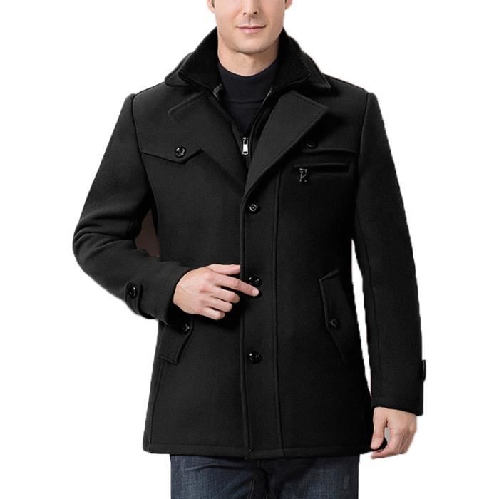 manteau masculin noir