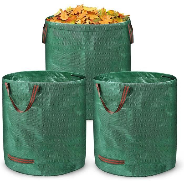 sac de jardin 272L de polyéthylène doublent récipients de déchets de yard  4PCS