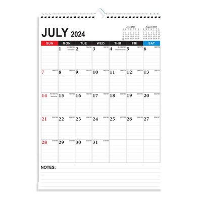 Calendrier Mural MONYES 2024-2025 - 43,2 X 30,5 Cm - 16 Mois De Septembre 2024 à Décembre 2025 Avec Reliure Métallique Et Crochet