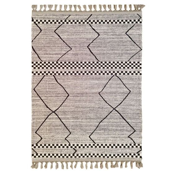 Tapis - ANATOLIAN STAR - ASNI - 300x400 - Épais 6mm - Polyester - Gris ...