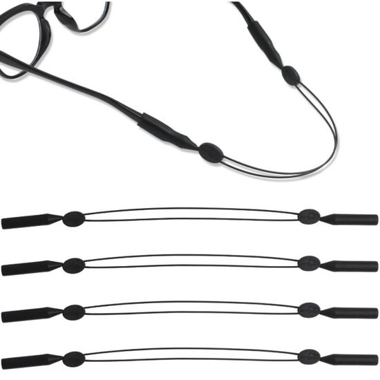 Cordons Pour Lunettes - Lot De 5, Ajustables, Antidérapants, Pour Sport, Lecture, Soleil, Sécurité