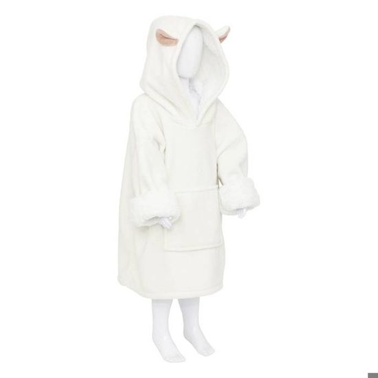 Plaid à Capuche Enfant (120 Cm) Leopard Jaune - Linge De Maison Enfant