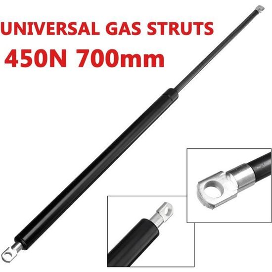 FRANKBERG - Lot De 2 Vérins à Gaz Universels 450N - 555 Mm Longueur - 220 Mm Course