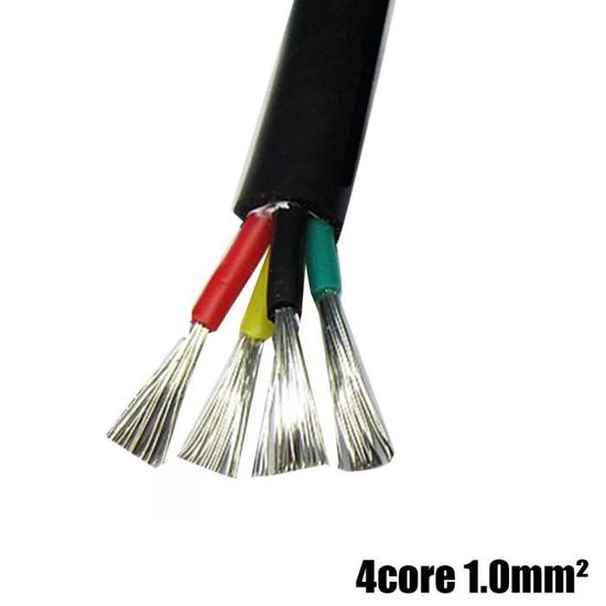 Connex Câble Acier Gainé Plastique 15m X 4mm - Câble Avec Noyau Textile Résistant - Charge Max 90kg - Idéal Fixation Et Traction