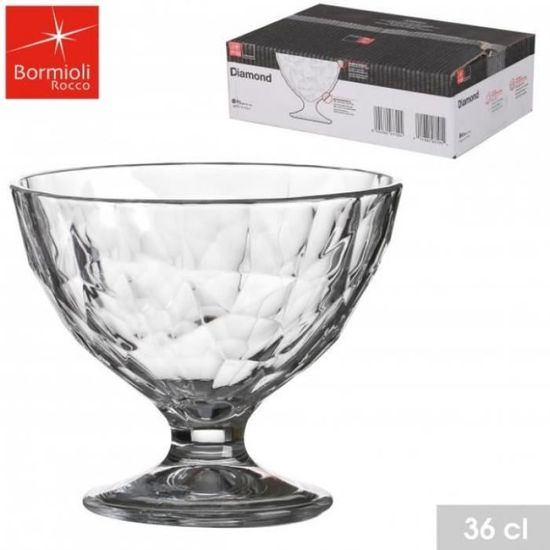 Lot De 12 Coupes à Dessert En Verre Transparent - Idéal Pour Glaces, Fruits, Entremets