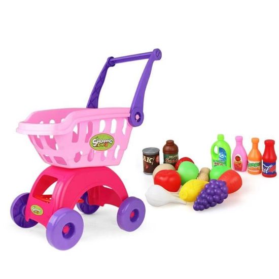 Mini Chariot De Supermarché Jouet En Métal - 13,5 Cm - Jeu De Rôle Enfant - Neuf