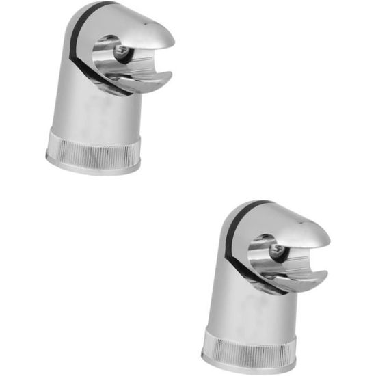 Support De Pommeau De Douche à Ventouse Réglable - Chromé, Sans Perçage, Rotation 360° - Pour Surfaces Lisses