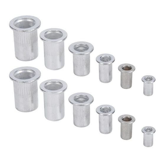 Kit De 450 écrous à Rivets En Acier Inoxydable - Assortiment Métrique M3 M4 M5 M6 M8, Pour Bricolage