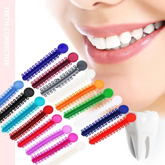 HURRISE Liens de ligature orthodontique dentaire 40 pcs Multicolore Dentaire  Orthodontique Ligature Bandes De Caoutchouc Correcteur - Cdiscount Au  quotidien
