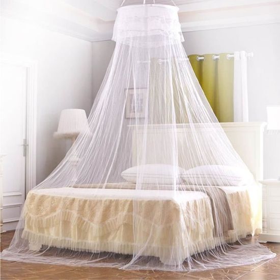 Moustiquaire Ciel De Lit King Size - Filet Baldaquin Grand Format - Moustiquaire Lit Double Adulte Avec Étoiles Lumineuses