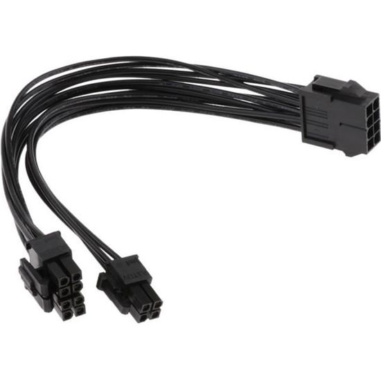 8 Pin 4 4 Atx12v Cpu Connector 20cm PC CPU 8 Pin to 8 Pin+4Pin Power Supply Extension Cable (Black