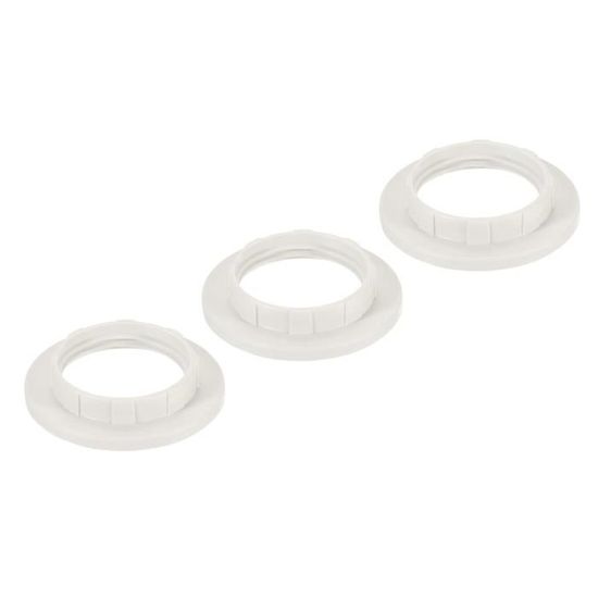 Sourcing Map Lot 6 Anneaux Adaptateurs Abat-Jour G9 – Réducteur Douille M20 Zinc Alliage Blanc