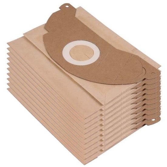 Lot De 10 Sacs à Poussière Pour Aspirateur Karcher WD2 MV2 WD 2.200 WD 2.250 - Tissu Non Tissé