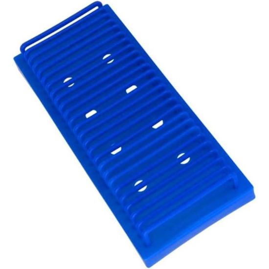 Support De Séchage Pour Plaques De Verre D'électrophorèse - Équipement Labo Plastique Bleu 225x100x40 Mm