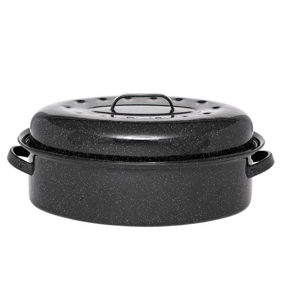 Graniteware - Cocotte Roaster en acier émaillé – Grand format