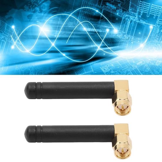Eightwood 2.4GHz Antena SMA Antena Wifi RP-SMA Conector Macho Antena Omnidireccional 3dBi De