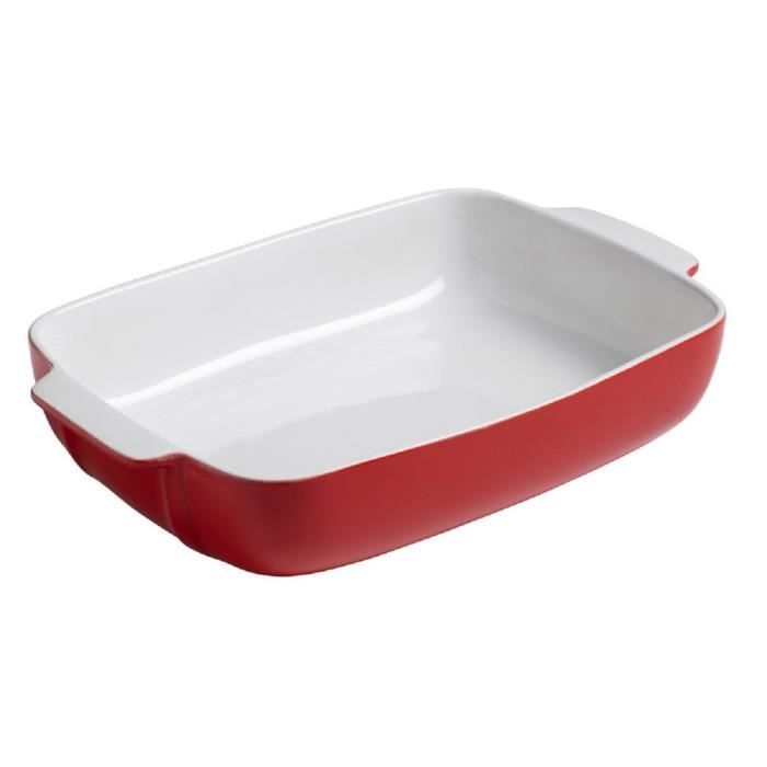 PYREX Plat à four rectangulaire 30x22 cm rouge signature