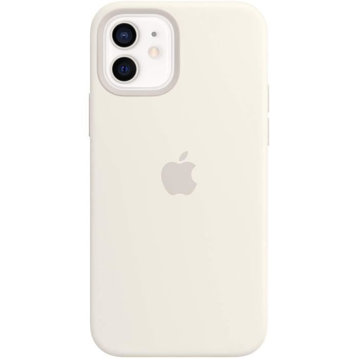 APPLE iPhone 12 - 12 Pro Coque en Silicone avec MagSafe - Blanc