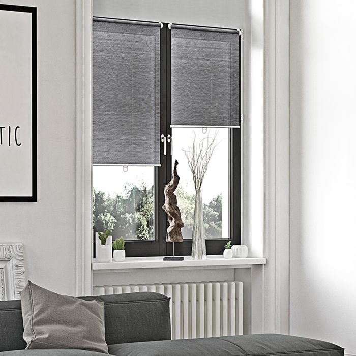 MADECOSTORE Store enrouleur easy voile straight automatique - Gris - L96 x H170cm
