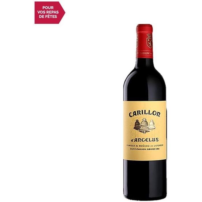 Château Angélus Le Carillon de l'Angélus Rouge 2018 - 75cl - Vin Rouge de Bordeaux - Appellation AOC Saint-Emilion Grand Cru