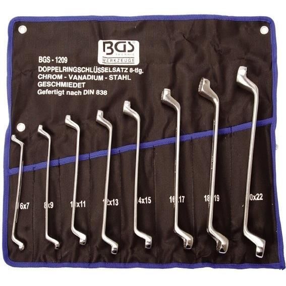Jeu de Clés Polygonales BGS 8 pièces