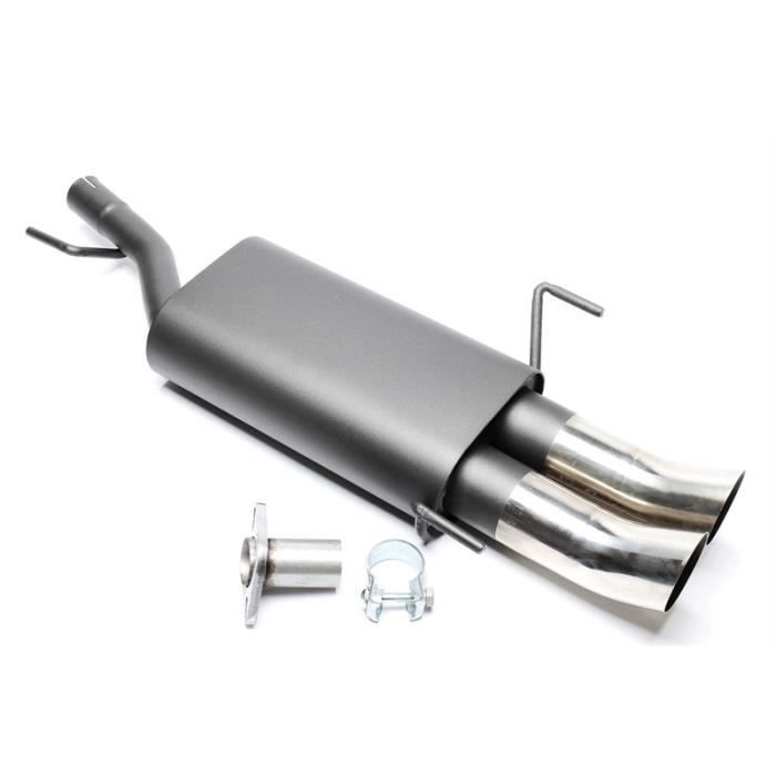 Silencieux echappement arriere Tuning Art 2x76mm DTM Opel Astra G-CC (T98)