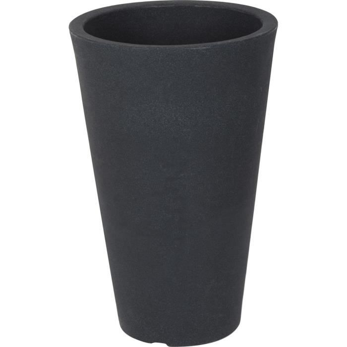 XXL planting column anthracite conical - 55x35 cm