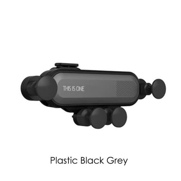 Support de téléphone portable pour voiture gravité support Pour Audi Q3 Q5 Q5L Q7 Q8 A1 A3 S3 A4 A4L A6 - Type Plastic Black Grey