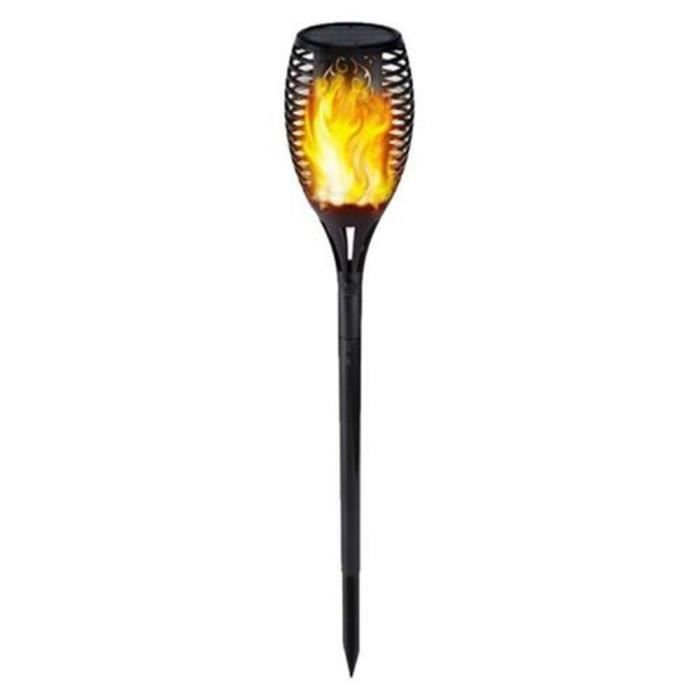 RE3665 1 pièce ou 2 pièces 96 LED étanche flamme scintillante lampe torche solaire lampe de jardin extérieur paysage décoration ja