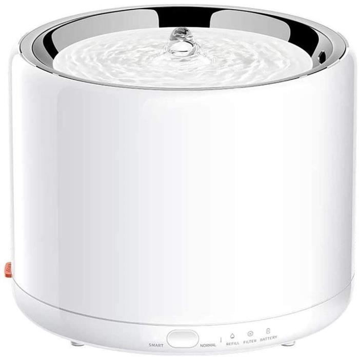 PETKIT Fontaine à Eau pour Chat en Acier Inoxydable, Distributeur d'eau Intelligent Chat 1,35L, Lumière LED Intégrée, Pompe Ultra-Si