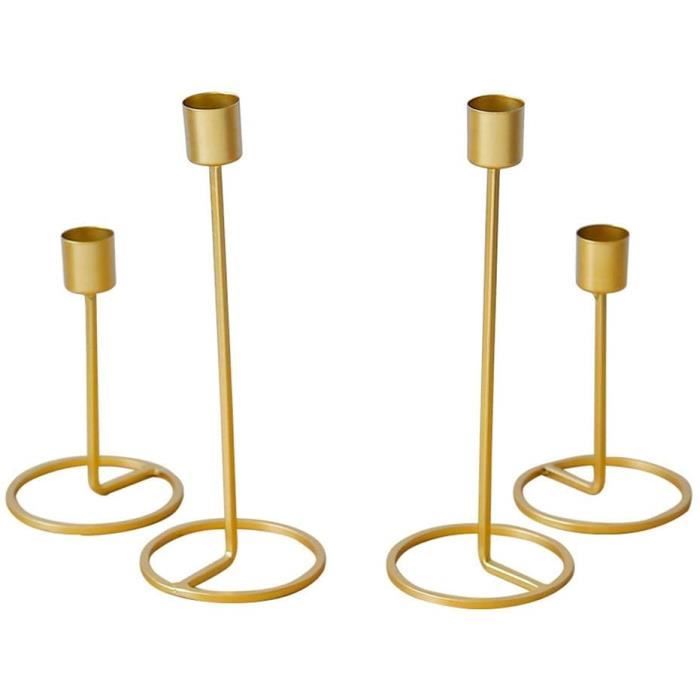 Chandelier En Laiton Antique - Hauteur 10 Cm, Plateau 11 Cm - Pour Bougies Jusqu'à 2 Cm - Style Rétro