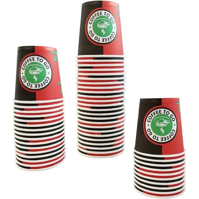 AURSTORE BASA Lot de 150 Gobelets Expresso en Carton , Gobelet Cafe 4 Oz en Carton de Qualité , Toutes Type de Boissons Chaudes