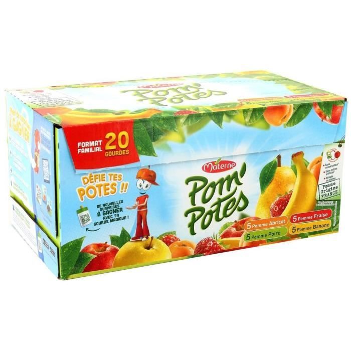 MATERNE Pom'Potes Multivariétés - 20 x 90 g