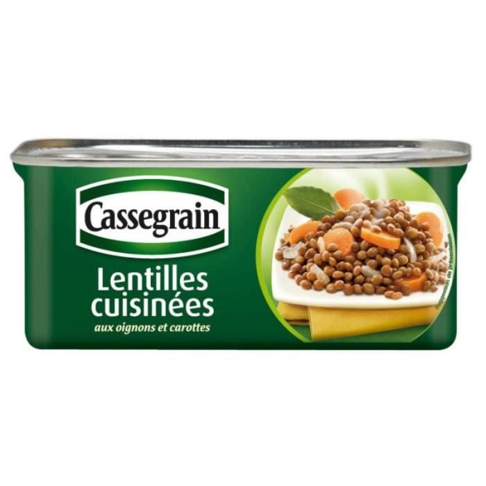 Lentilles aux oignons 200 g Cassegrain