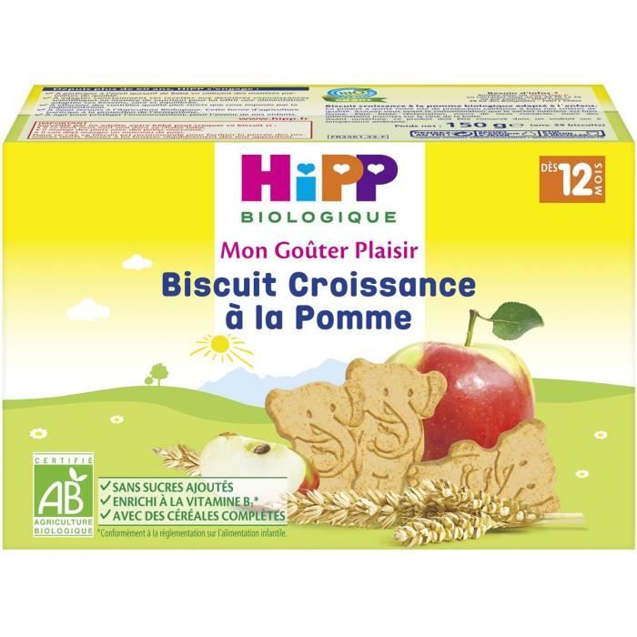 HIPP - Biscuit Croissance à la Pomme boîte 150g