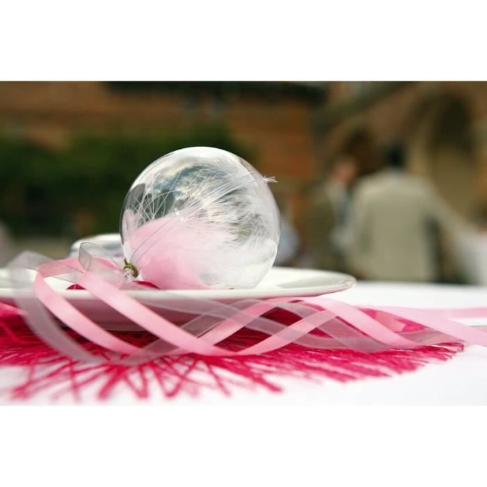 10 Boîtes boules transparentes pour dragées 5cm RF/2969