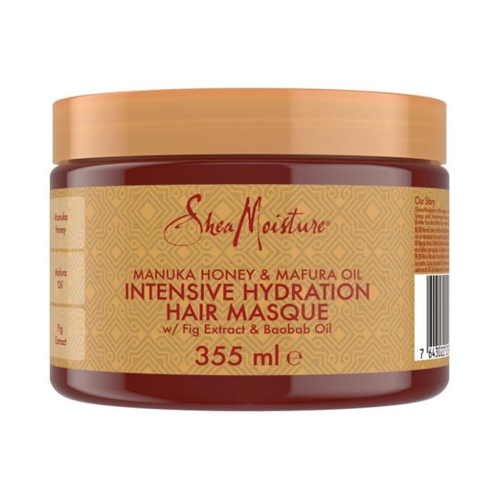 Shea Moisture Masque Hydratation Intense pour cheveux secs et abîmés au Miel de Manuka et huile de Mafura, 355ml