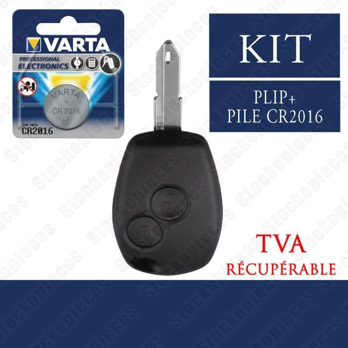 PLIP CLEF COMPATIBLE DACIA SANDERO DUSTER LODGY LOGAN DOKKER + PILE VARTA