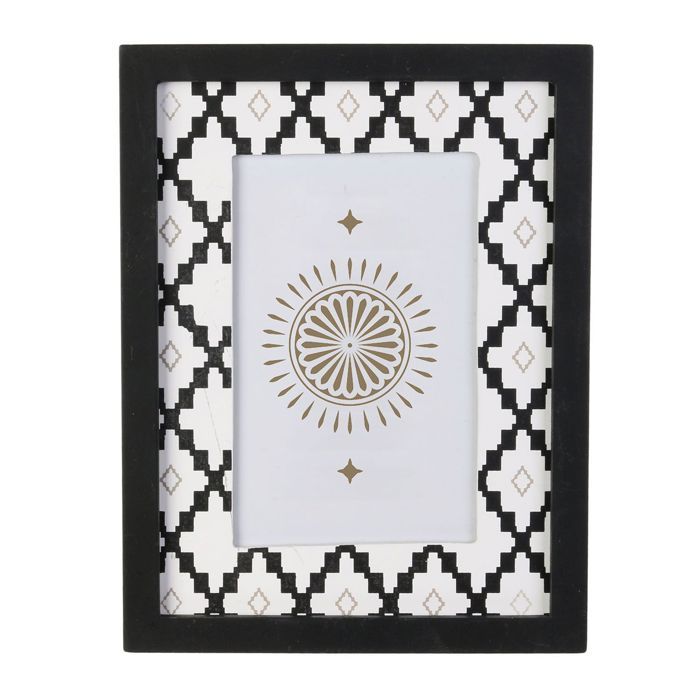 Cadre photo ethnique Mirage - L. 10 x l. 15 cm - Noir