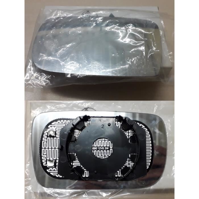 GLACE DE RÉTROVISEUR TOYOTA COROLLA VERSO du 04/2001 au 03/2004 CHAUFFANT DROIT