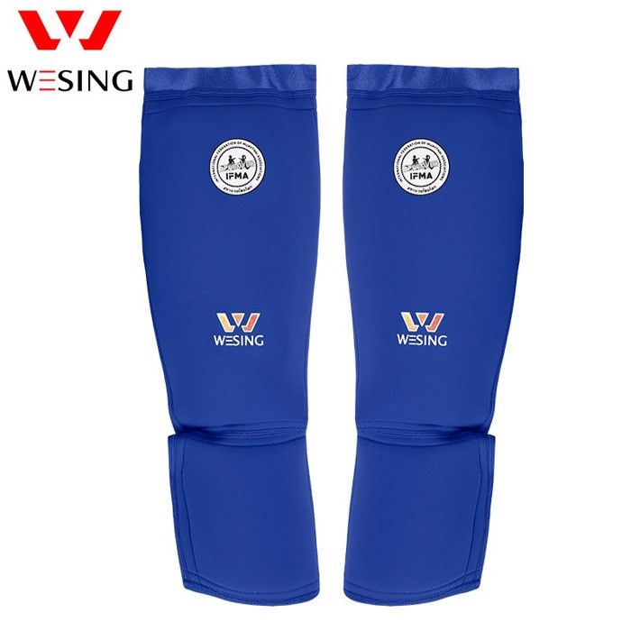 Mytra Fusion Junior Protecteur Tibia Cou De Pied Extensible Protege Tibia Boxe Léger Et Rembourré Entraînement Protège Tibia Muay Thai, Arts Martiaux Et Protege Tibia MMA Enfant (Bleu, XXS