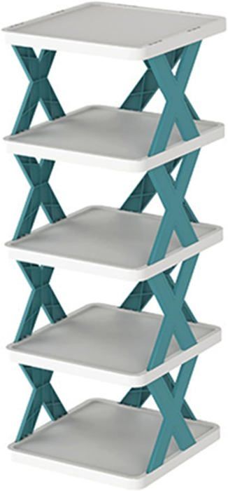 Range-chaussures étagère En X Multicouche - Design Peu Encombrant Pour Dortoir, Entrée Ou Couloir - Assemblage Facile - 6