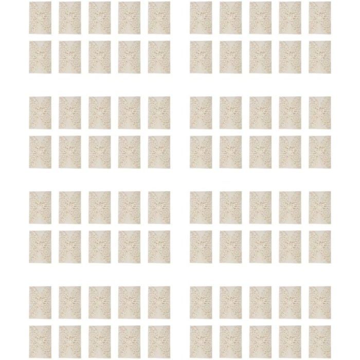 80Pcs Carte DInvitation de Fte Mariage Romantique Dlicat Papillons ...