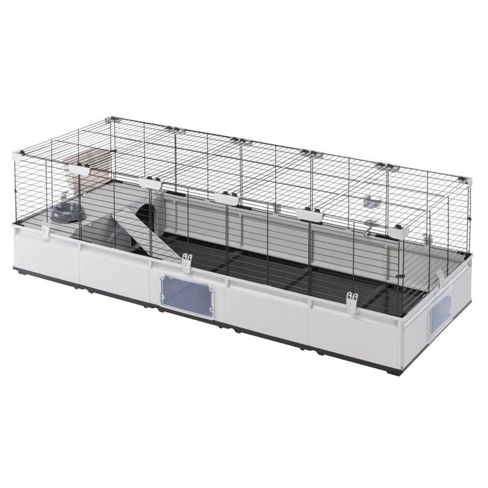 Comparer les prix de Cage de transport pour lapins et cochon d'Inde Ferplast Modular 4